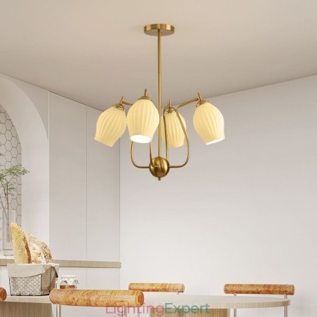 Nordic Pendant Light Creative Wrought Iron Copper Natural Color Stamen Ceiling Light Nordic Pendant Light Creative Wrought Iron Copper Natural Color Stamen Ceiling Light