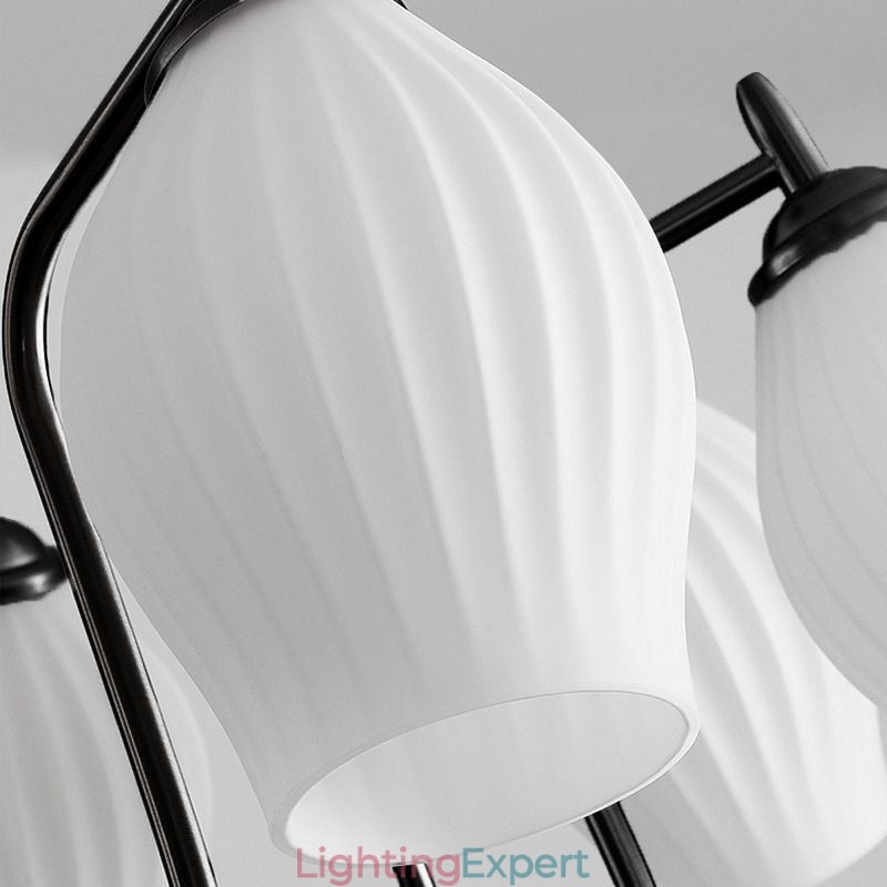 Nordic Pendant Light Creative Wrought Iron Gun Black Stamen Ceiling Light