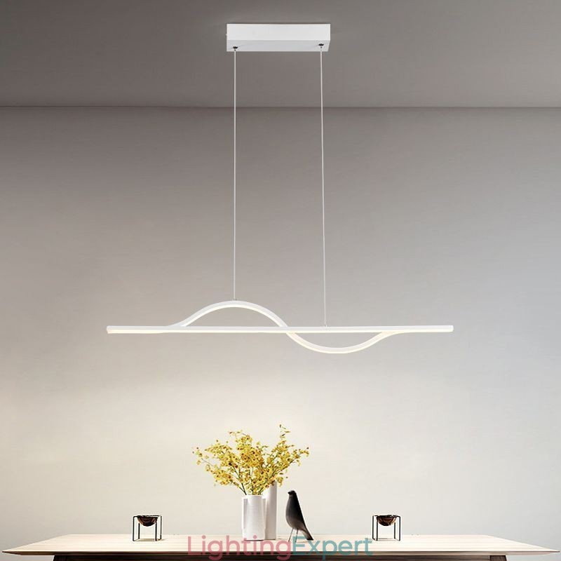 Stylish Pendant Light Aluminum Art Wave Ceiling Lamp