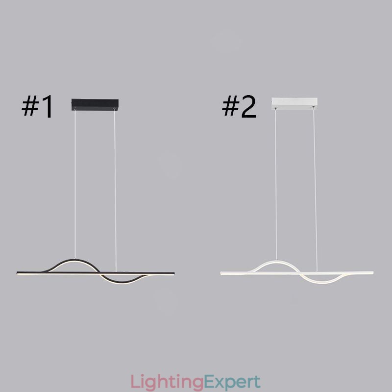 Stylish Pendant Light Aluminum Art Wave Ceiling Lamp