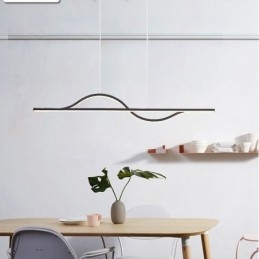 Stylish Pendant Light Aluminum Art Wave Ceiling Lamp