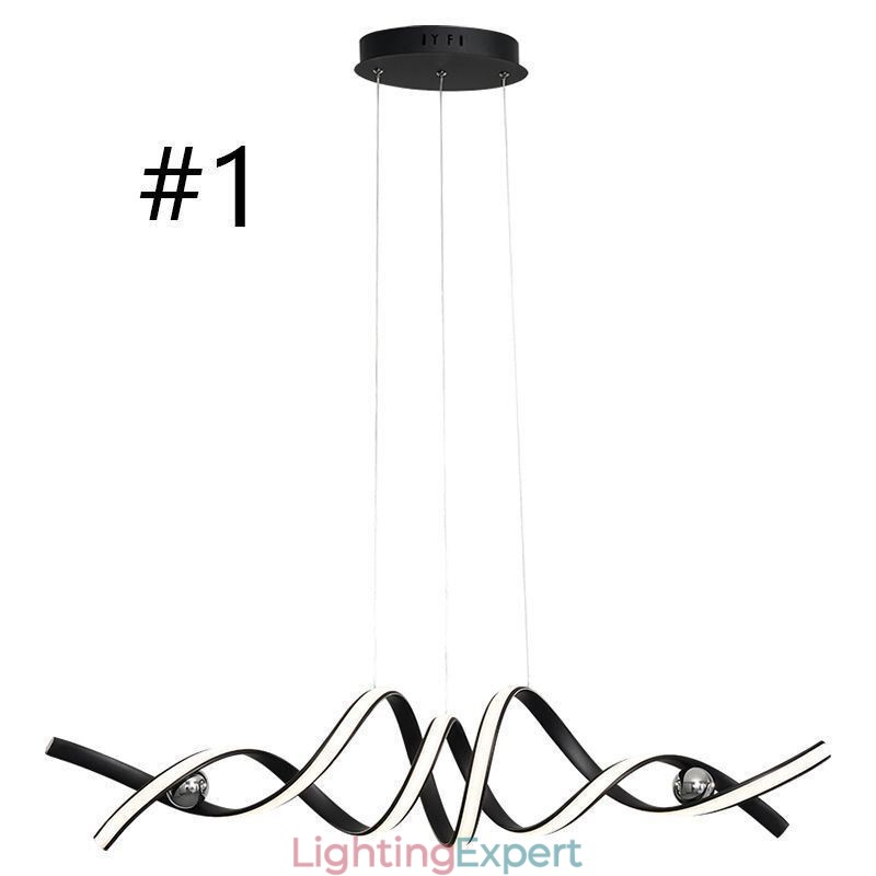 Minimalist Pendant Light Aluminum Art Minimalist Spiral Ceiling Light