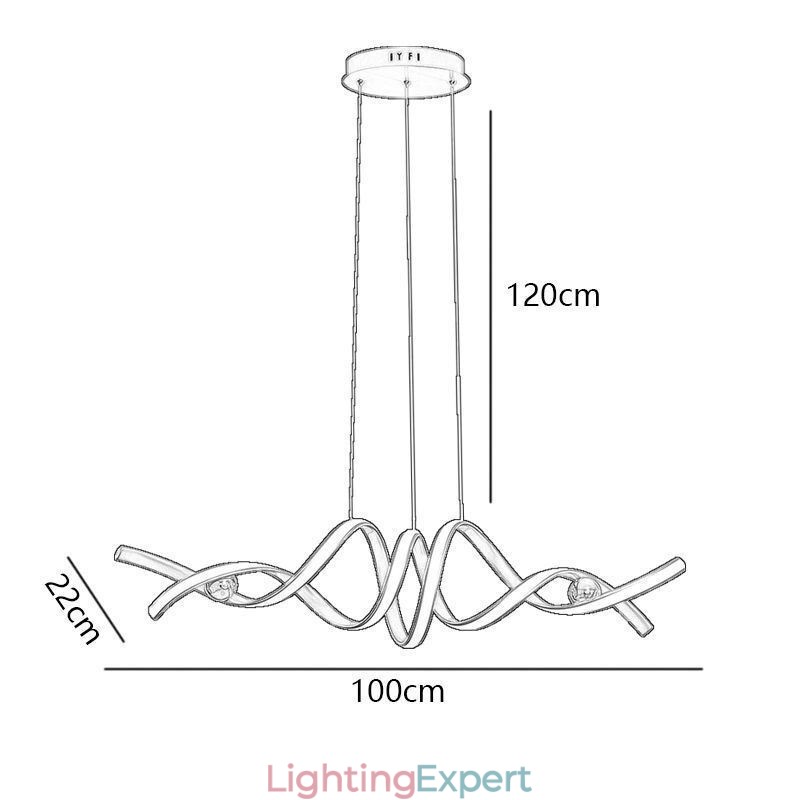 Minimalist Pendant Light Aluminum Art Minimalist Spiral Ceiling Light