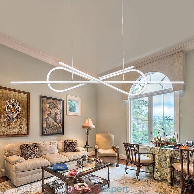Simple Pendant Light Aluminum Art Bowknot Ceiling Light