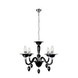 Modern Black Chandelier with 4 light