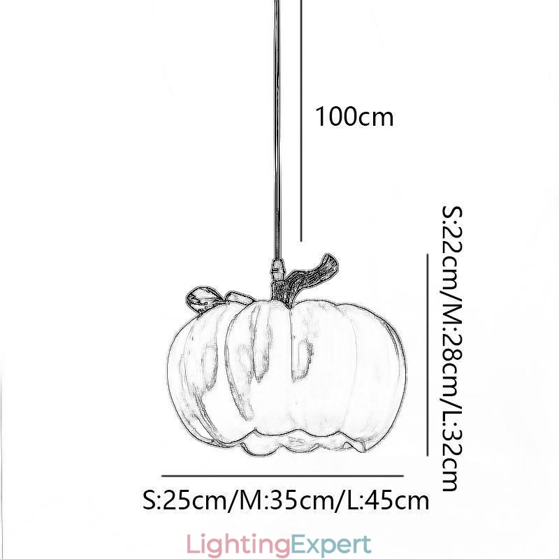 Japanese Retro Pumpkin Pendant Light Creative Ceiling Lights