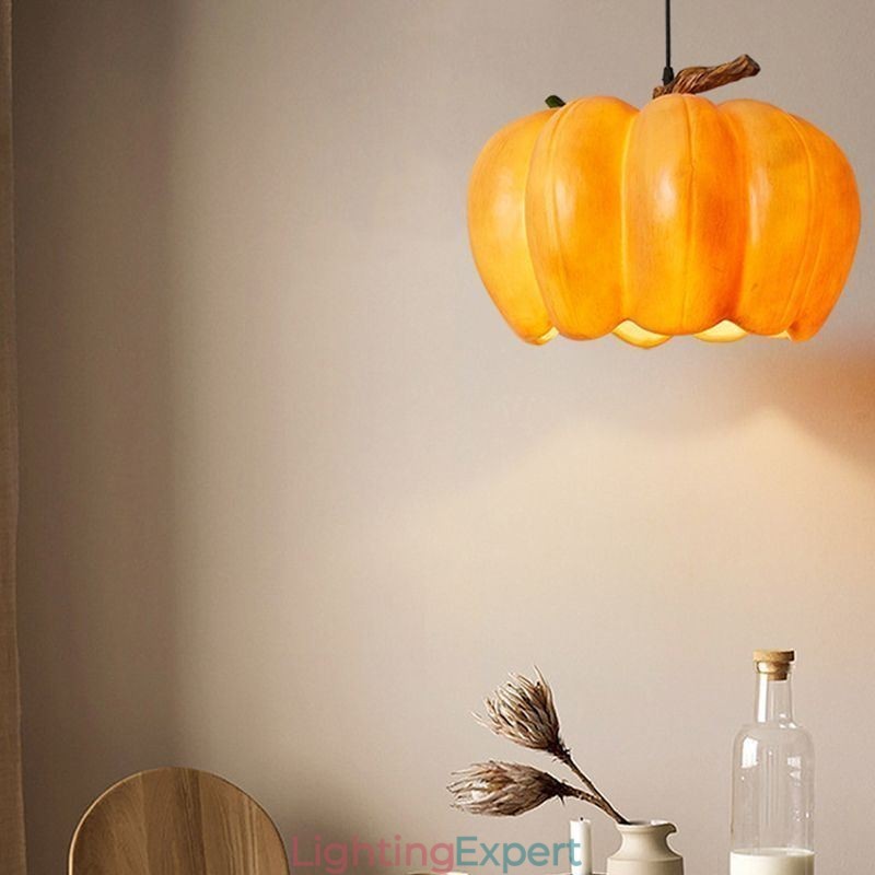 Japanese Retro Pumpkin Pendant Light Creative Ceiling Lights
