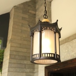 Chinese Outdoor Light Waterproof Hexagon Gazebo Pendant Light