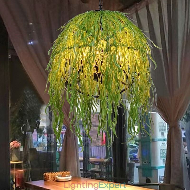 Modern Plant Light Decorative Industial Style Chandelier Shop Music
