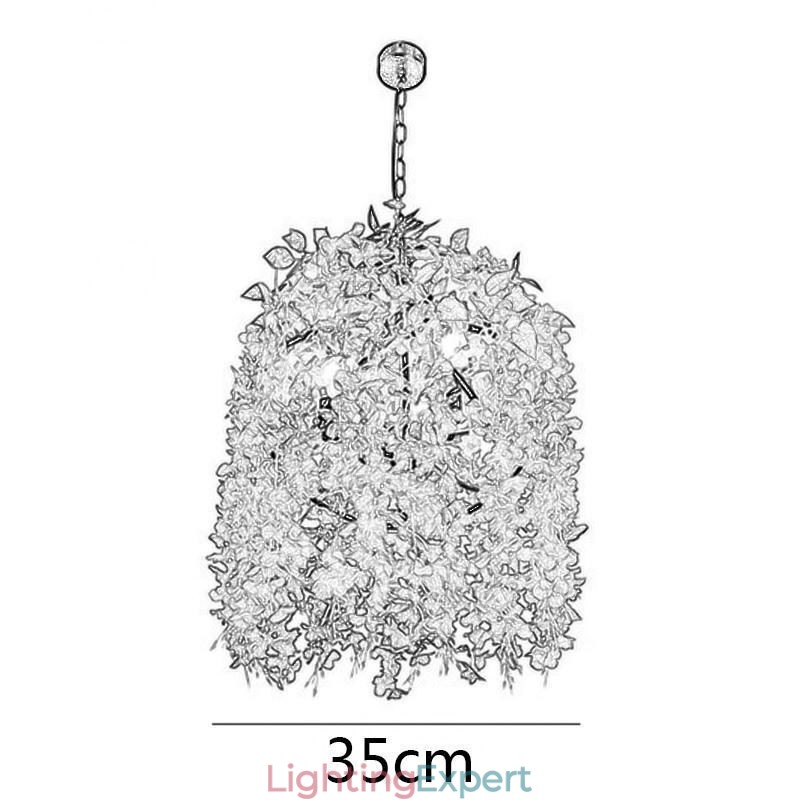 Modern Plant Light Decorative Industial Style Chandelier Shop Music