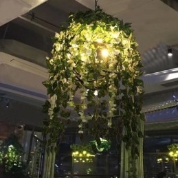 Modern Plant Light Decorative Industial Style Chandelier Shop Music