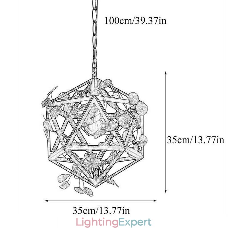 Industrial Vintage Pendant Light Iron Birdcage Pendant Lamp