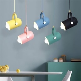 Nordic Colorful Pendent Light Macaron Single Head Pendant Lamp