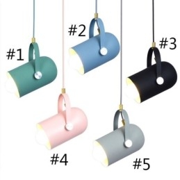 Nordic Colorful Pendent Light Macaron Single Head Pendant Lamp