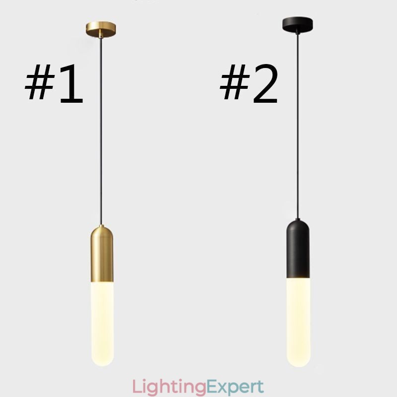 Modern Frosted Pendant Light Brushed Pendant Lamp