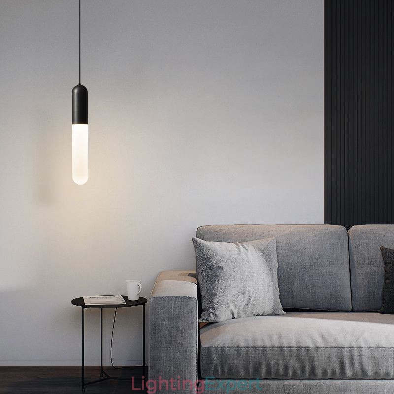 Modern Frosted Pendant Light Brushed Pendant Lamp