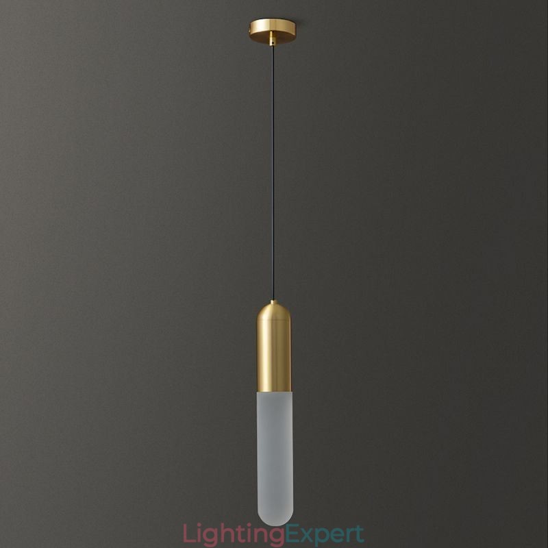 Modern Frosted Pendant Light Brushed Pendant Lamp