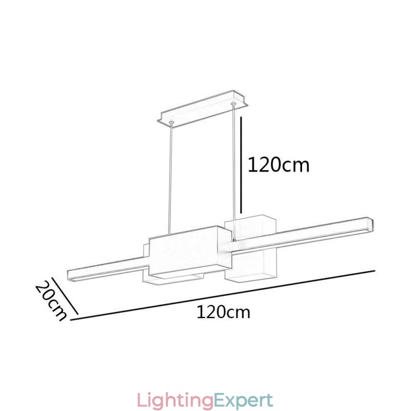 Minimalist Strip Pendant Light Modern Creative Hanging Light