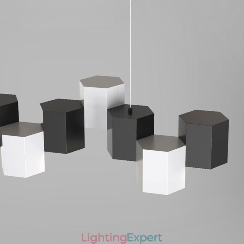Modern Hexagonal Hanging Light Creative Combination Pendant Lamp