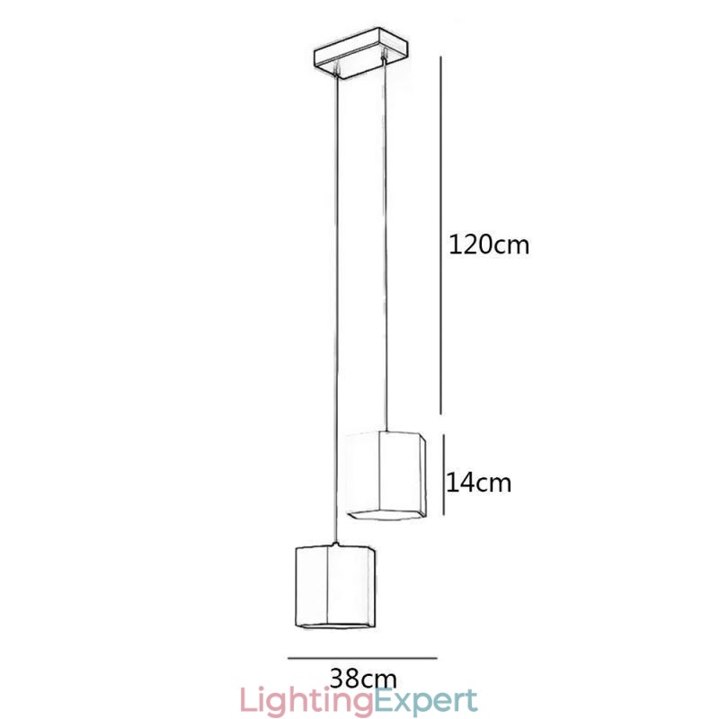 Modern Hexagonal Pendant Light Simple Hanging Lamp