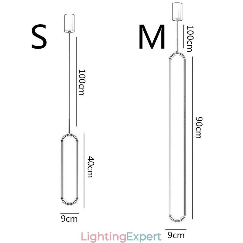 Modern Pendant Light Minimalist Oval Pendant Lighting
