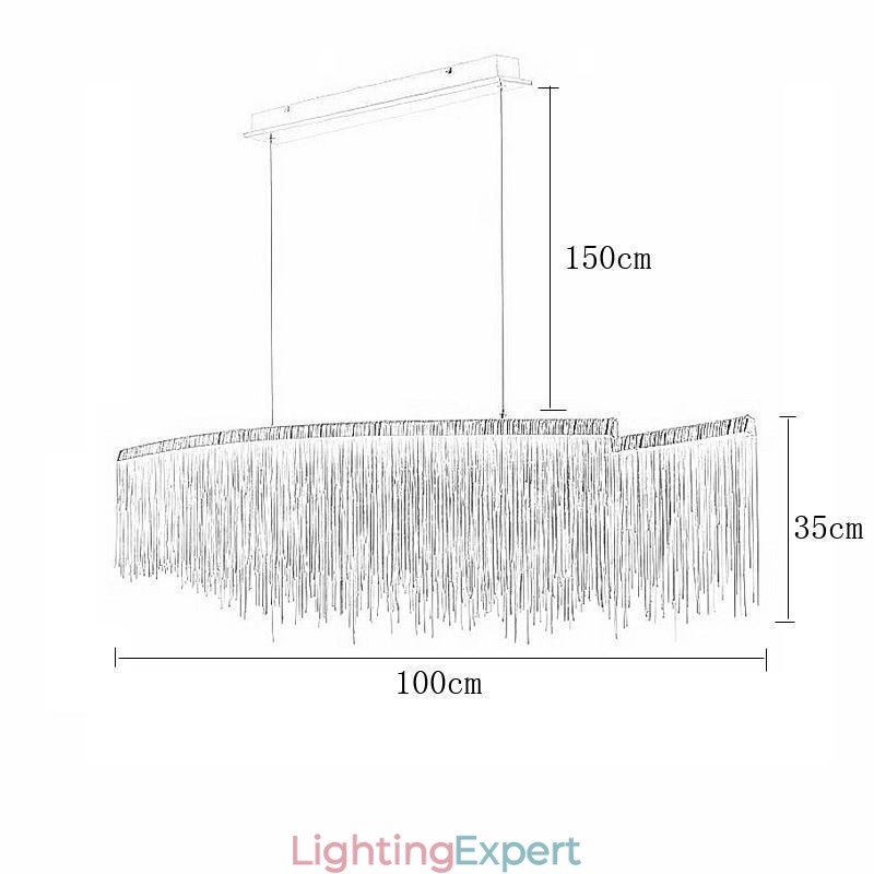 Modern Pendant Light Creative Tassel Hanging Lamp Café