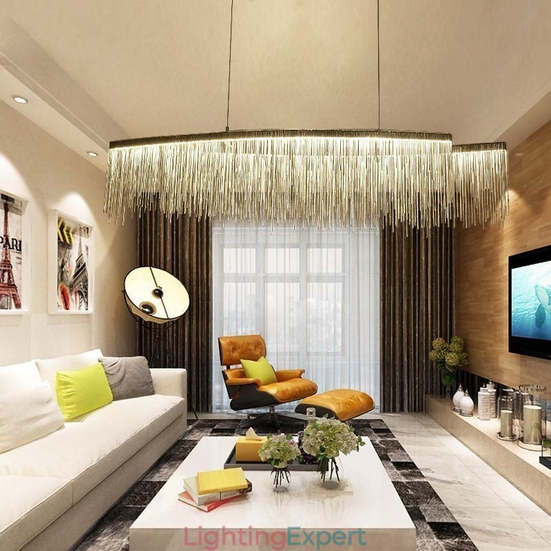 Modern Pendant Light Creative Tassel Hanging Lamp Café