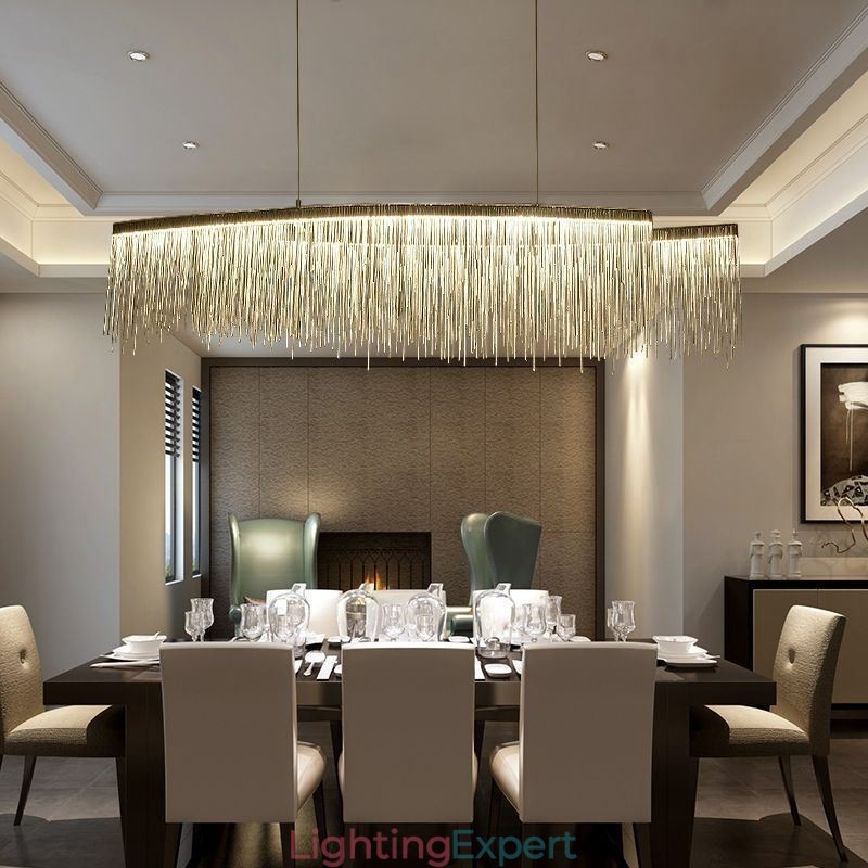 Modern Pendant Light Creative Tassel Hanging Lamp Café