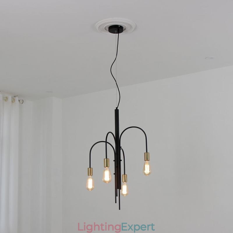 Modern Iron Chandelier Simple Iron Pendant Light