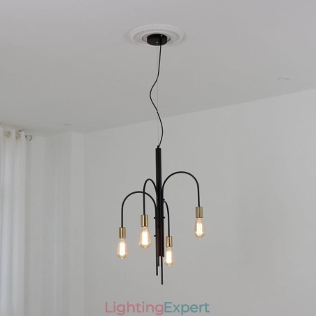 Modern Iron Chandelier Simple Iron Pendant Light