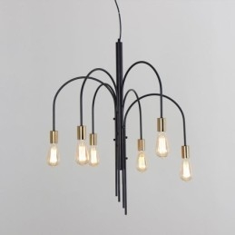 Modern Iron Chandelier Simple Iron Pendant Light