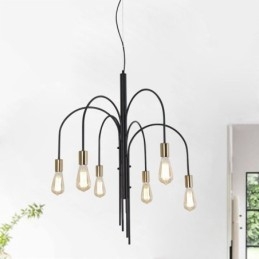 Modern Iron Chandelier Simple Iron Pendant Light