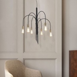 Modern Iron Chandelier Simple Iron Pendant Light