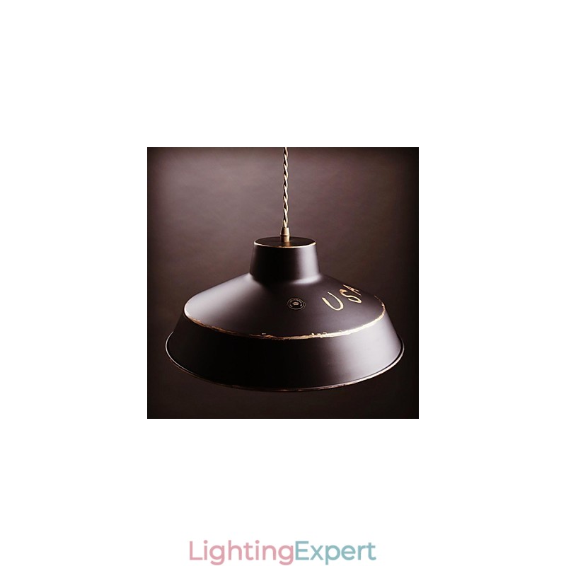 Modern Contemporary Traditional Classic Retro Country Bowl Painting Metal Chandelier