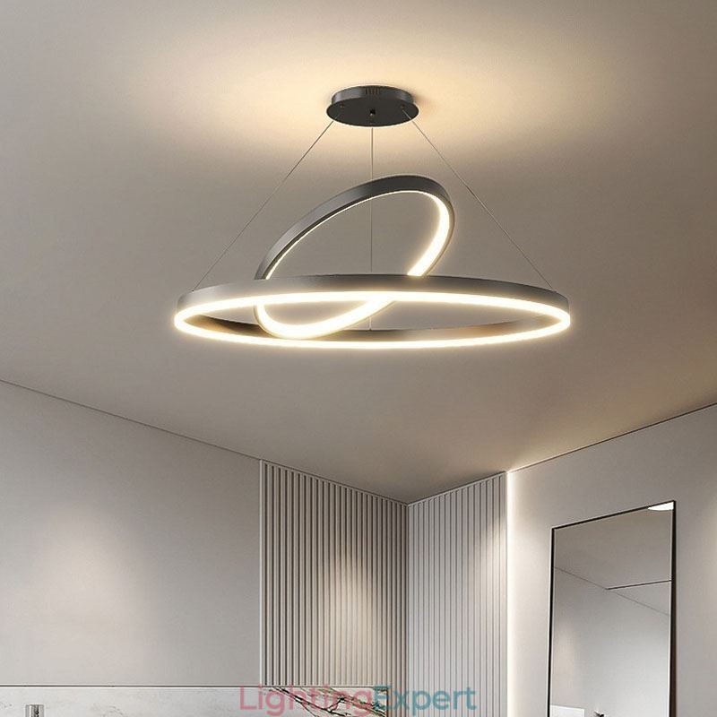 Modern Pendant Light Circle Rings Acrylic Pendant Lamp