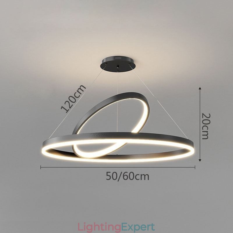 Modern Pendant Light Circle Rings Acrylic Pendant Lamp