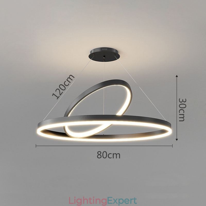 Modern Pendant Light Circle Rings Acrylic Pendant Lamp