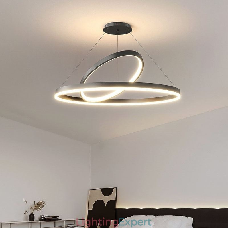 Modern Pendant Light Circle Rings Acrylic Pendant Lamp