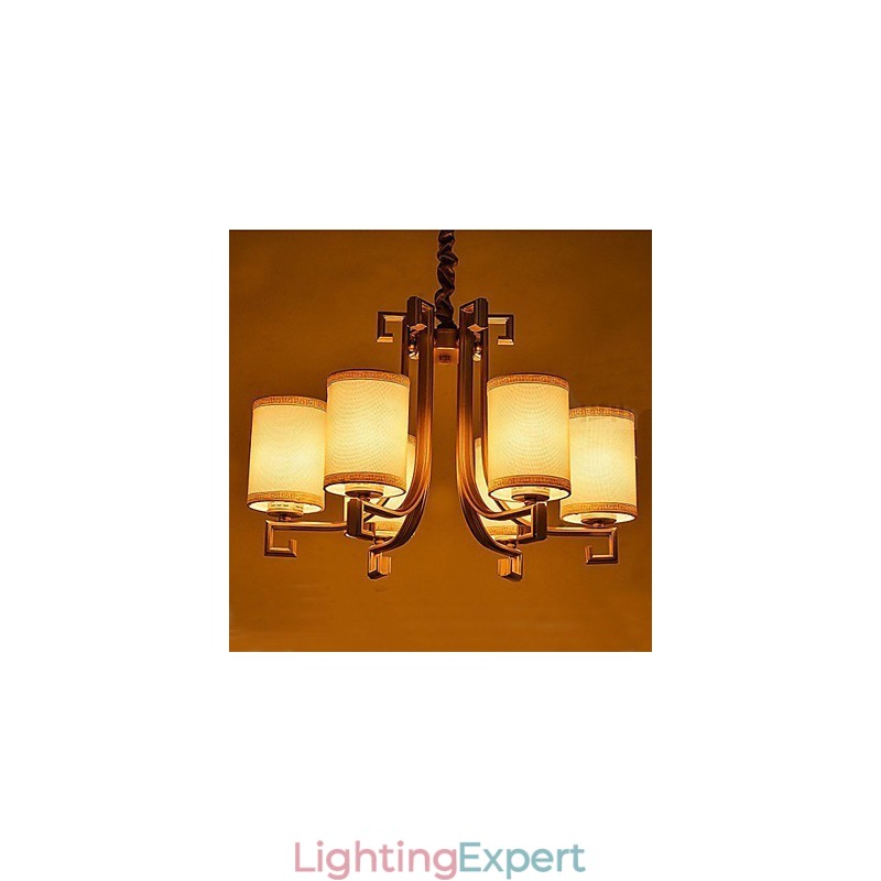 The Chinese Style Chandelier Iron Copper Imitation Air Lamps