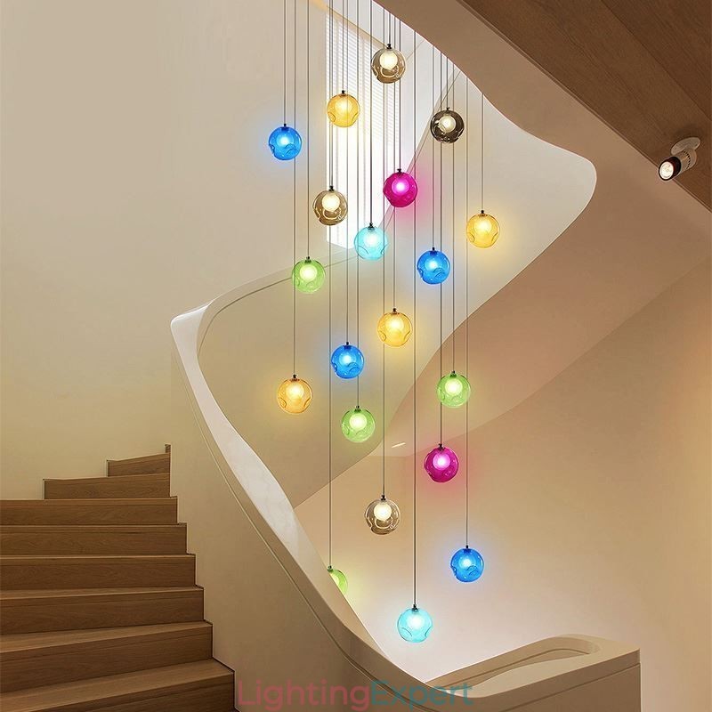 Modern Crystal Ball Pendant Light Colorful Crystal Chandelier (Colorful Style Pls Contact Us)