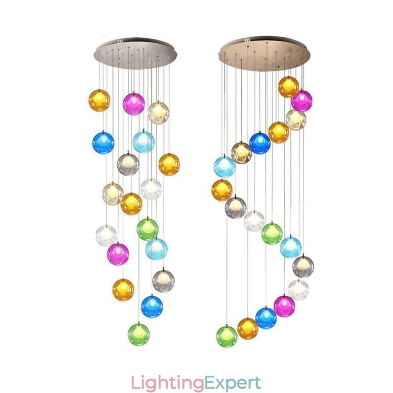 Modern Crystal Ball Pendant Light Colorful Crystal Chandelier (Colorful Style Pls Contact Us)