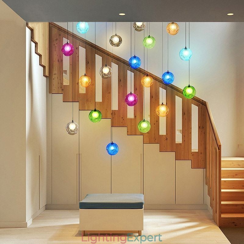 Modern Crystal Ball Pendant Light Colorful Crystal Chandelier (Colorful Style Pls Contact Us)