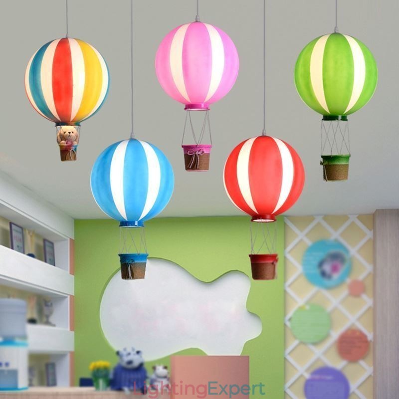 Colorful Hot Air Balloon Pendant Light Acrylic Decoration Light