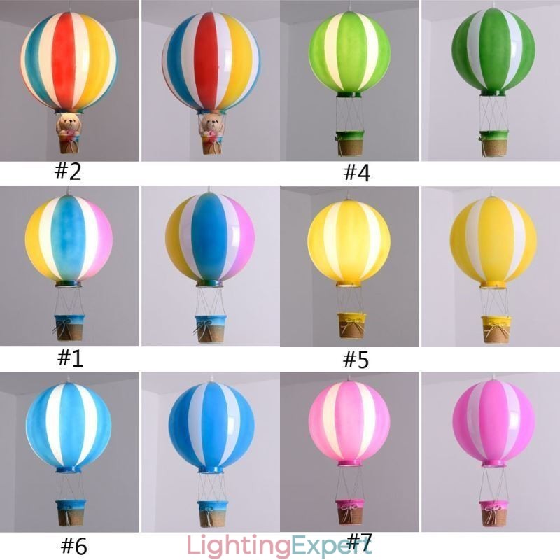 Colorful Hot Air Balloon Pendant Light Acrylic Decoration Light