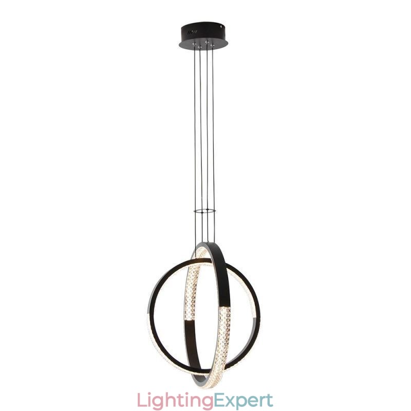 Modern Chandelier 2 Rings Pendant Lighting Dining
