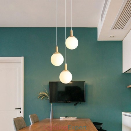 Japanese Wooden Pendant Light Nordic Glass Hanging Lamp Japanese Wooden Pendant Light Nordic Glass Hanging Lamp