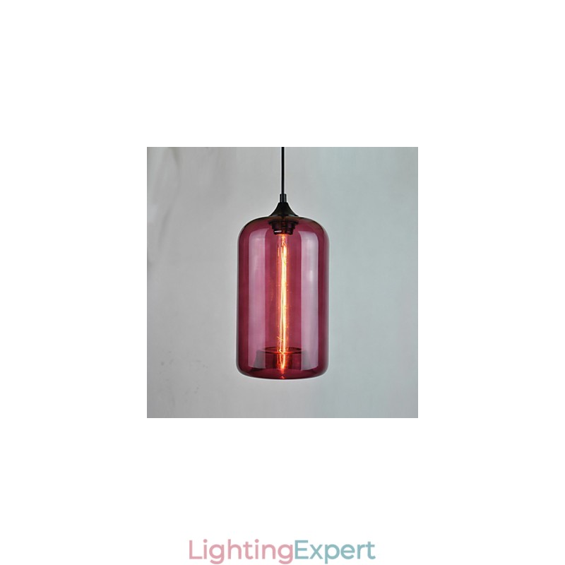 Bottle Design Pendant 1 Light Minimalist Iron Painting