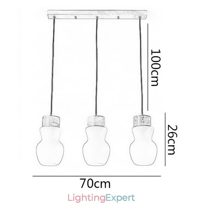 Japanese Glass Pendant Light Creative Decoration Hanging Light