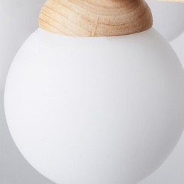 Japanese Wood Chandelier Molecule Pendant Light