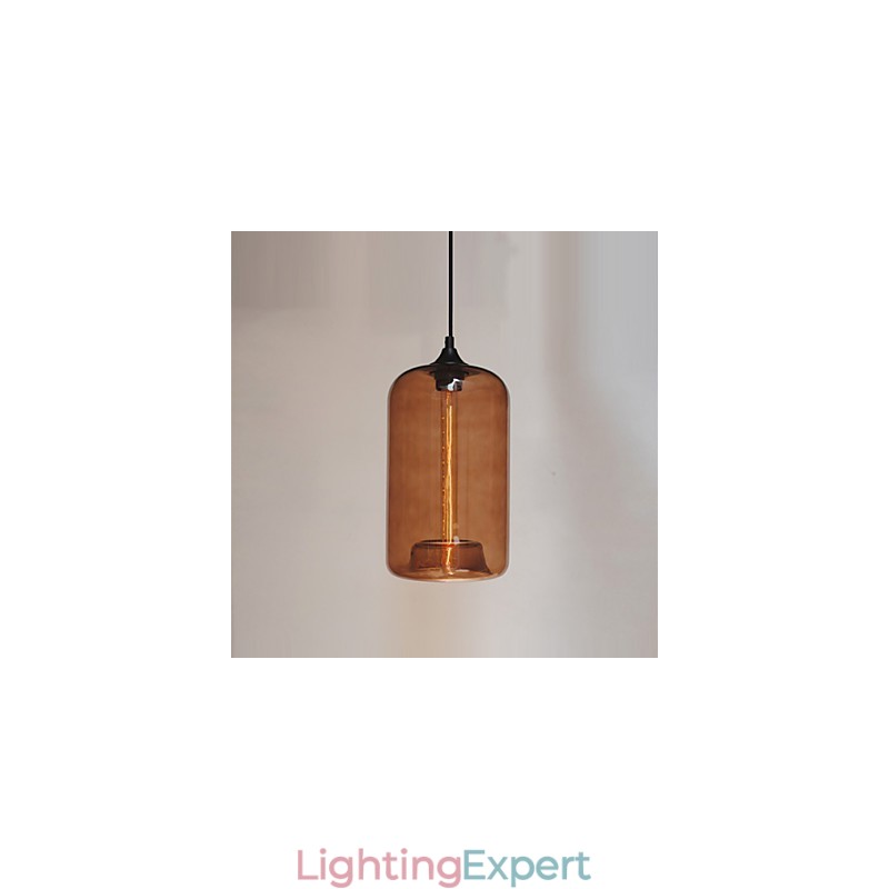 Bottle Design Pendant 1 Light Minimalist Iron Painting